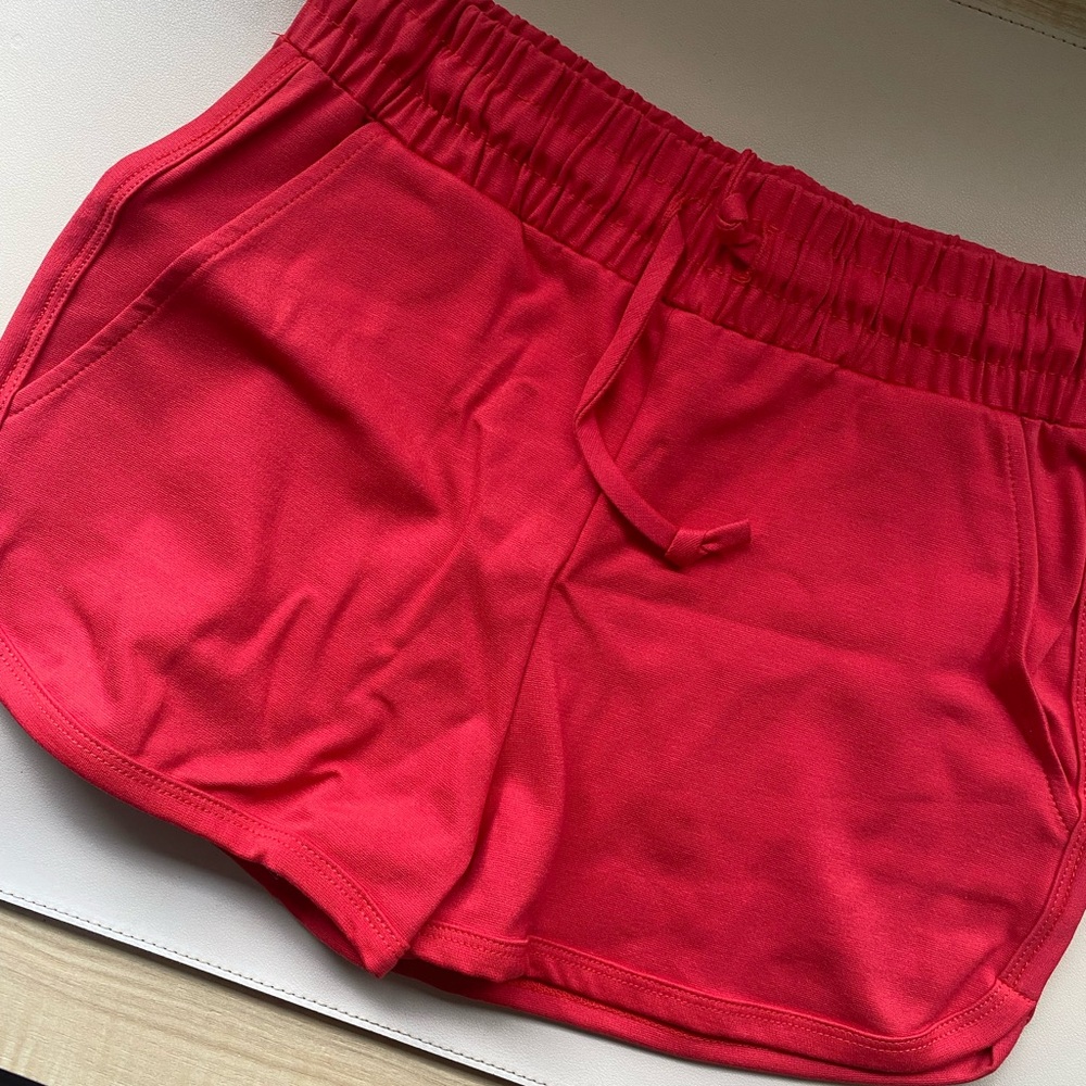 Tobi Red Drawstring Short Shorts - Picture 3 of 5